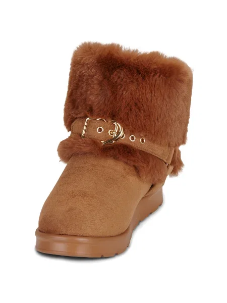 Členkové topánky Love Moschino hnedá