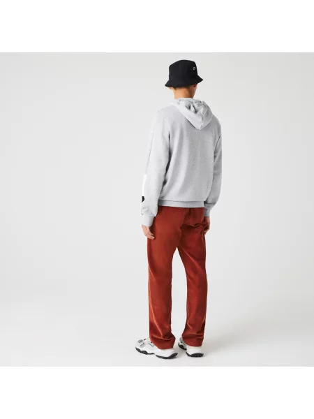 Толстовка на молнии Lacoste серая