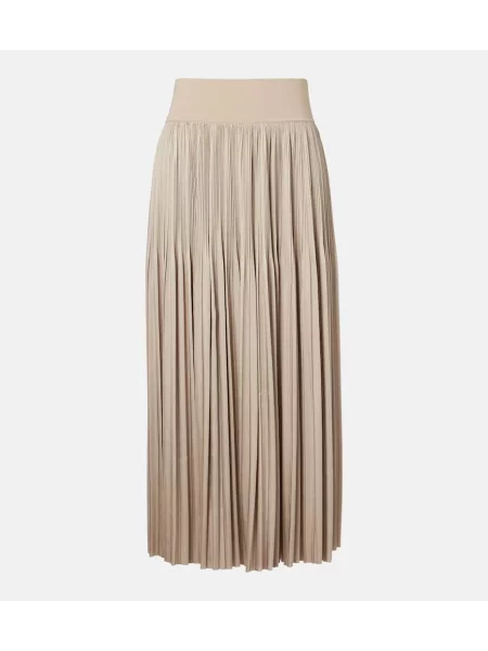 Fustă midi Joseph până la genunchi bej