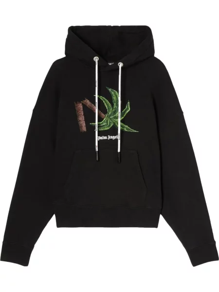 Hanorac cu glugă Palm Angels cu imagine negru