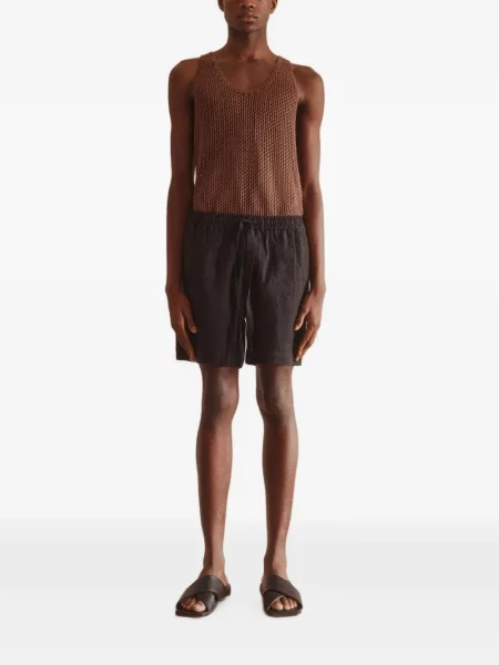 Pantaloni scurți Commas de in cu cordon negru