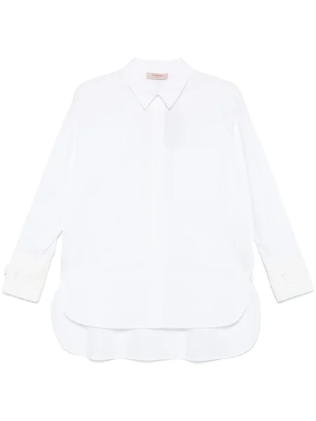 Cămașă Twinset din dantelă alb