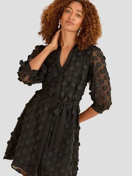 Love & roses Dolga srajca črna