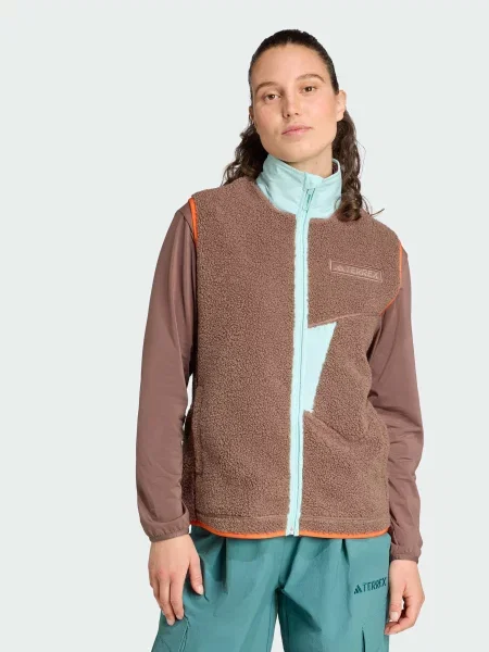 Жилет з утеплювачем adidas перероблений коричневий