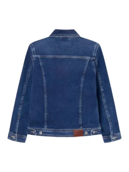 Geacă de blugi copii Pepe Jeans albastru