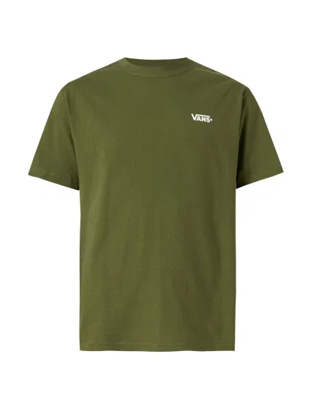 VANS Tričko olivová bílá