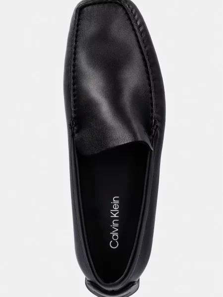 Calvin Klein férfi bőr mokaszin DRIVER PENNY EMBL LTH fekete