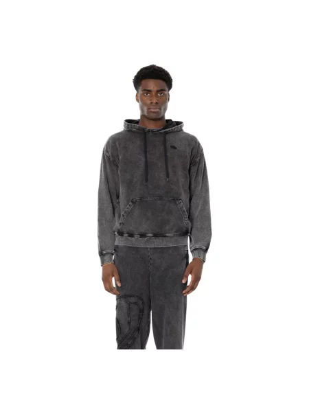 Bluza z kapturem Diesel z kapturem czarna
