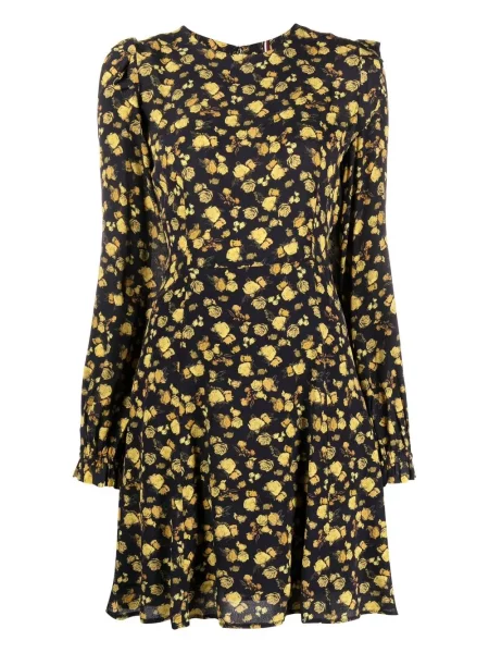 Rochie mini Tommy Hilfiger din crep scurtă de costum albastru