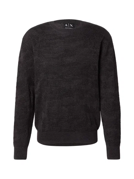 ARMANI EXCHANGE Pulover negru