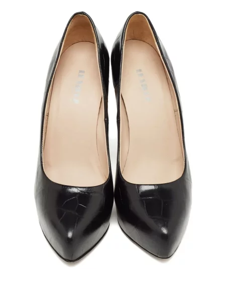Pantofi cu toc Le Silla din piele cu platformă negru