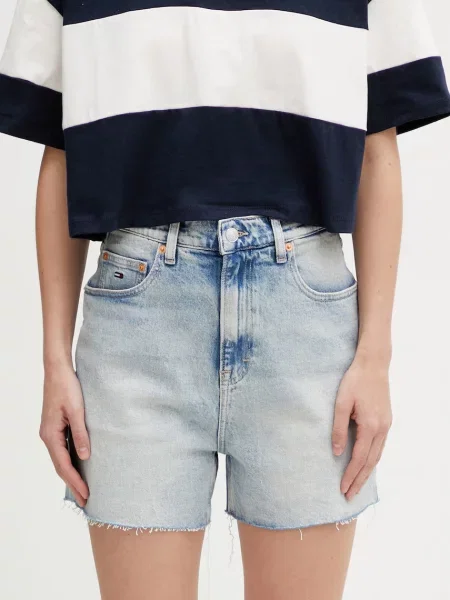 Tommy Jeans kratke hlače za žene od trapera plava