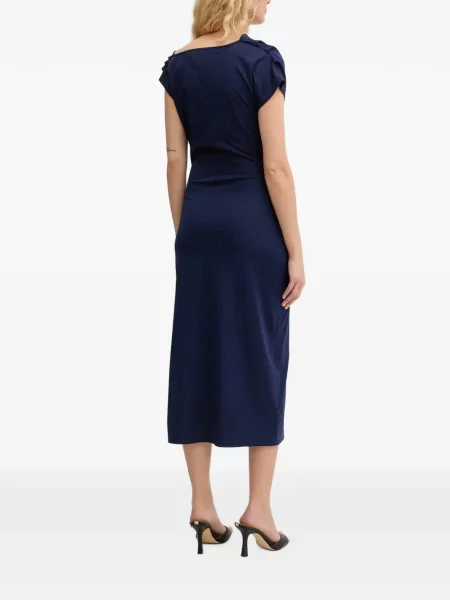 Rochie maxi Silvian Heach drapată albastru