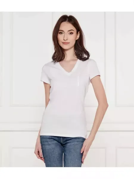 Armani Exchange Tricou alb
