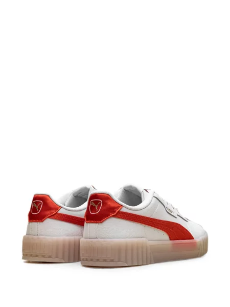 Sneakerși Puma din satin alb