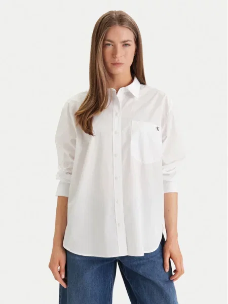Košile Calvin Klein Jeans bílá