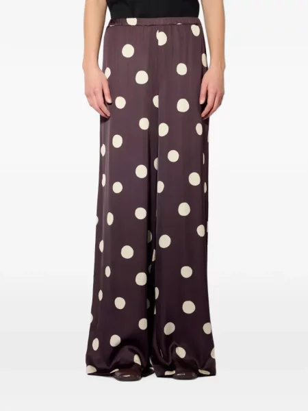 Pantaloni Liviana Conti cu buline maro