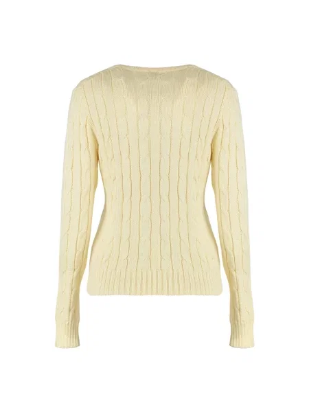 Dzianinowy sweter Polo Ralph Lauren beżowy