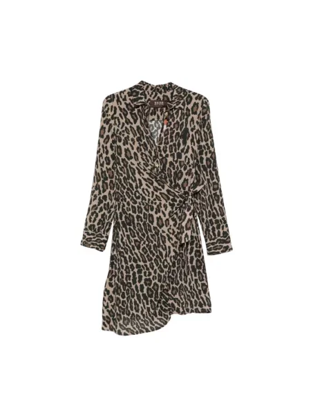 Sukienka Bazar Deluxe brązowa