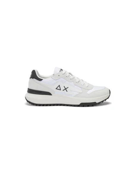 Sneakersy Sun68 skórzane białe