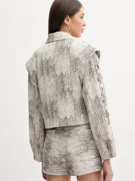 IRO Kurtki Kobieta Szary S Żakardowy Wiosenno-Letni Kamizelka beżowy