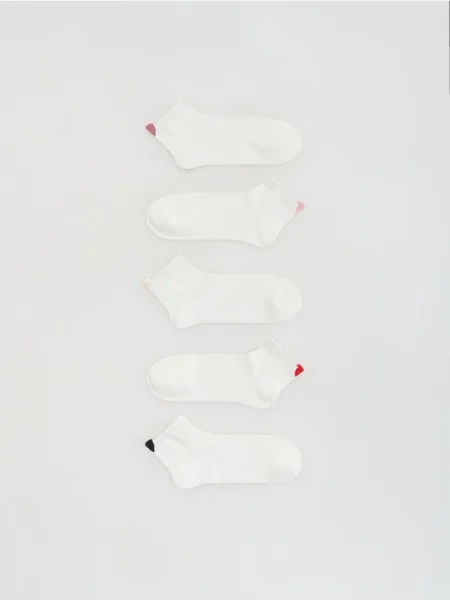 Reserved Довгі шкарпетки 5 штук кремовий 