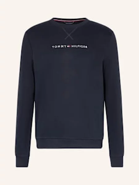 Tommy Hilfiger Bluza Nierozpinana blau granatowa