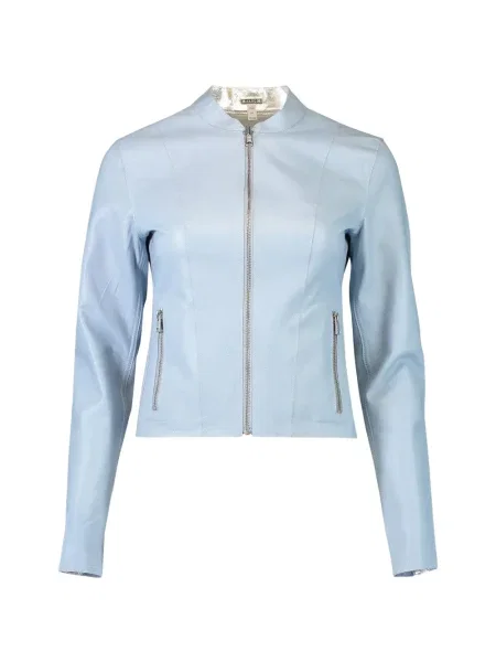 Geanta de piele Lamarque reversibilă albastru