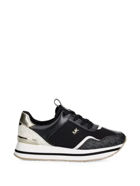Sneakerși Michael Michael Kors cu platformă cu autograf plasă alb