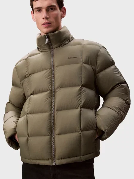 Стьобана куртка Calvin Klein зелена