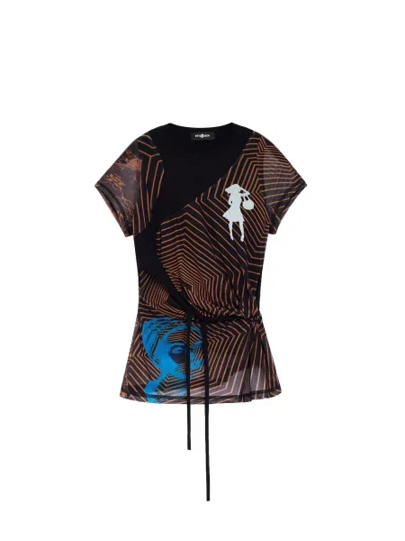 Desigual Tricou mai multe culori negru