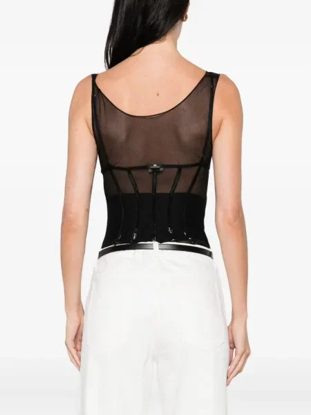 Body Elisabetta Franchi plasă negru