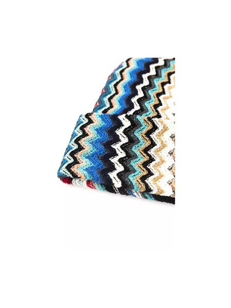 Czapka Missoni z nadrukiem wełniana