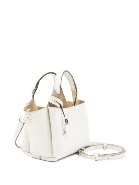 Geanta de piele Tod's din piele alb