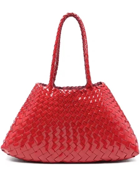 Geantă shopper Dragon Diffusion din piele roșu