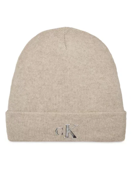 Calvin Klein Jeans Czapka Minimal Monogram Beanie szary