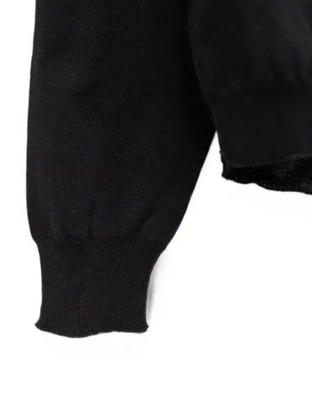 Pulover Maison Margiela cu decolteu în V negru