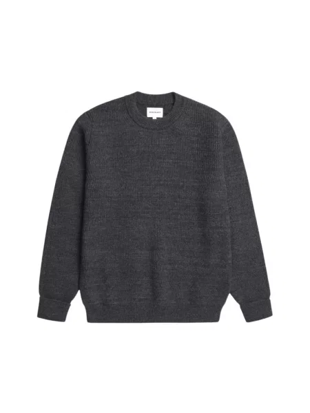 Sweter Norse Projects wełniany szary