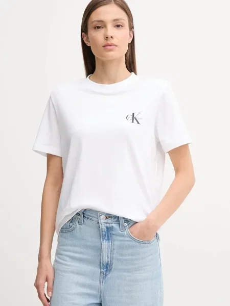 Тениска Calvin Klein Jeans дамска розово