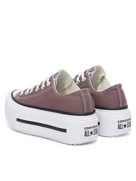 Sneakers Converse Chuck Taylor All Star Lift Double Stack καφέ