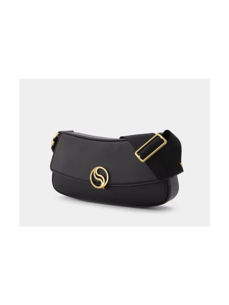 Mała torebka hobo Stella Mccartney skórzana czarna