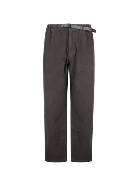 Pantaloni Gramicci clasici din țesătură twill gri
