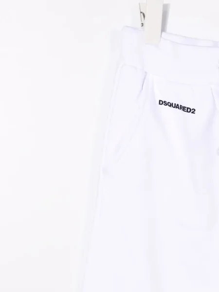 Spodnie dziecięce Dsquared2 białe