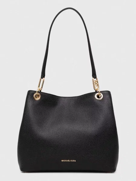 Geanta de piele Michael Michael Kors din piele negru