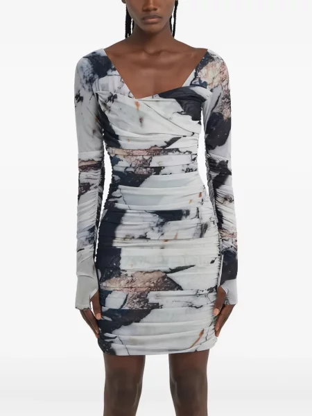 Rochie mini Roberto Cavalli cu imagine negru