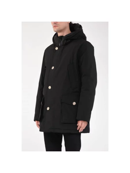 Parka Woolrich z kapturem czarna