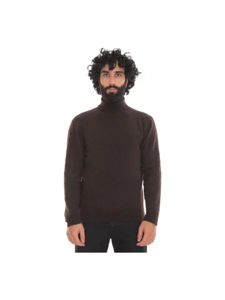 Sweter z golfem Hindustrie do golfa brązowy