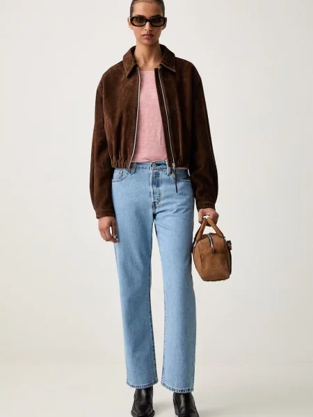 Levi's blugi straight pentru femei albastru