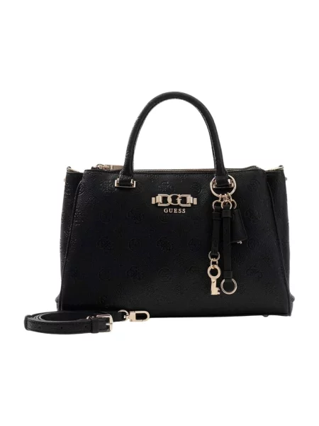 Listonoszka Guess skórzana czarna