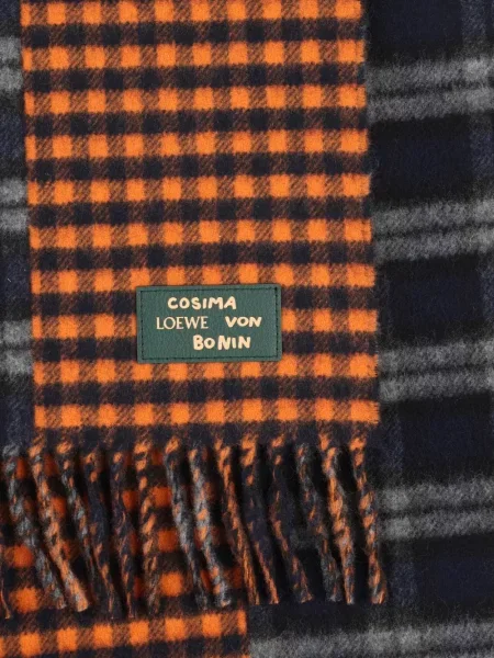Fular Loewe în carouri negru